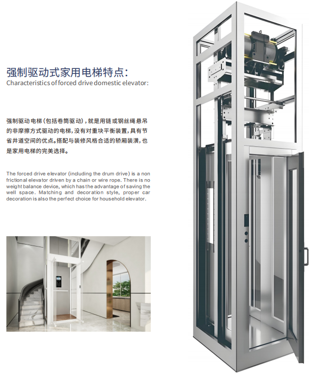 强制驱动式家用电梯